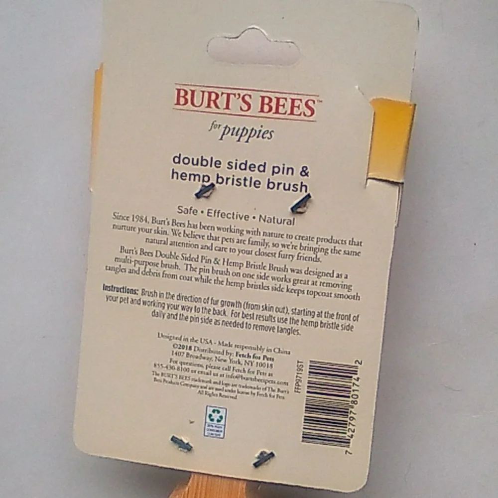Burts bees pet brush